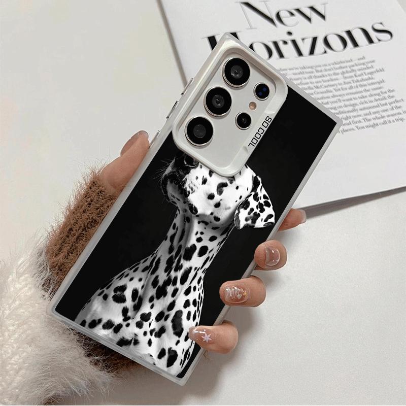 Dalmatian Cute Dog Soft Phone Case for Samsung Galaxy S24 S25 FE S26 Edge S23 Ultra S22 Plus S21 + Shockproof Cover Back Shell