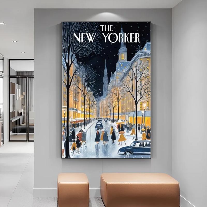 Постеры на холсте журнала The New Yorker, настенное искусство, постер, домашний декор для кофе, настенная живопись, декор для гостиной, спальни, коридора
