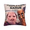 Tung Tung Tung Sahur Brainrot Funny Pillow Case  Comfy Pillow Cover Kawaii Pillowcases For Sofa Home Decoration