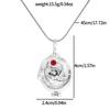 The Vampire Diaries Elena Gilbert Locket Necklace with Vervain, TVD Cosplay Pendant for Women Men, Openable Gift Jewelry