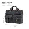 Винтажная мужская сумка из коровьей кожи Mad Horse Commuter Computer Bag из натуральной кожи Premium Business Briefcase Mens Bag