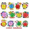 Cute 3D EVA Handmade Animal Learning Clock Puzzle Arts Crafts Kits Baby Assembled DIY