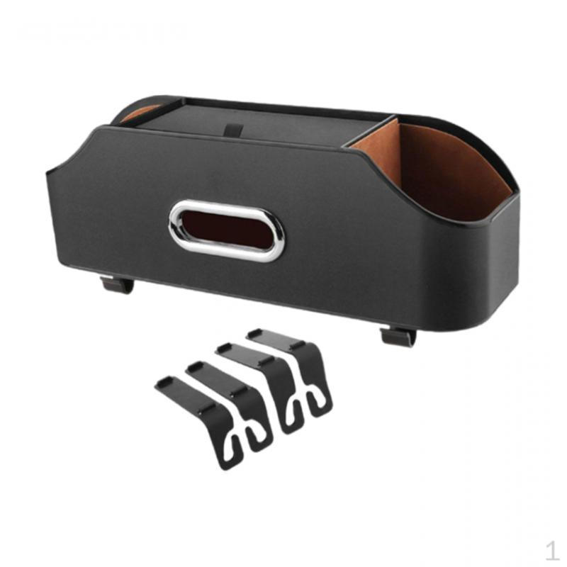 Back Organizer Tissue Box Cup Holder Automobile Interior Accessories With Hooks Road Trips Keep Tidy