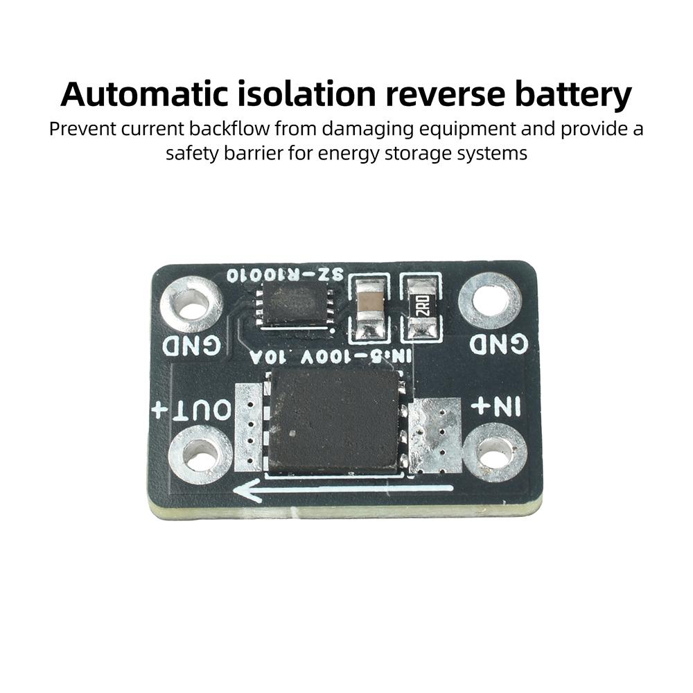 25A 30A High Current Ideal Diode Module DC 5–100V Solar Backfeed Protection, Battery Reverse Connection Protection, Zero Heat