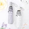 Small Fresh Three-fold Vinyl Umbrella Sunscreen UV Protection Sun Umbrella Female Personality Creative Parasol