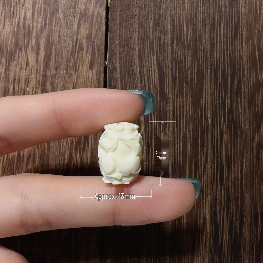 Резной кулон для DIY-украшений цвета слоновой кости: Аксессуары в трехпроходном стиле