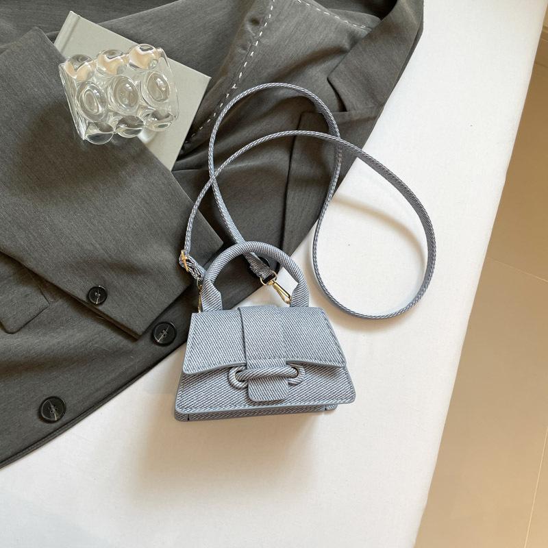 Популярная модная мини-сумочка новая однотонная с высокой текстурой женская сумка через плечо