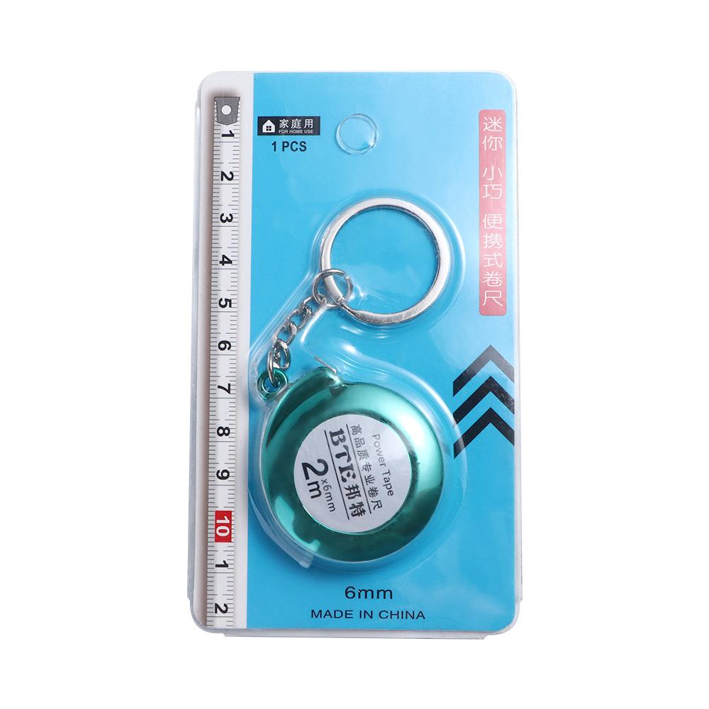 Roulette Retractable Ruler Mini Steel Tape Measure Pocket Keychain Tape Construction Tools