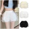 Anti Exposure JK Petticoat Elastic Tutu Puffy Skirt Comfortable Lace Pumpkin Pants  Women