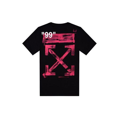 OFF WHITE Весна/Лето 2019 Футболки Мужские С круглым вырезом Средняя прямая посадка OMAA027R191850151028