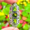 Peridot Gemstone Handmade 925 Sterling Silver Jewelry Ring Size 11 y9Z14