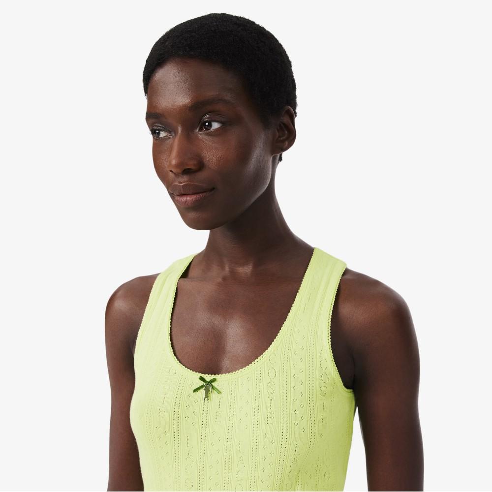 [lacoste] Women's Pointelle Sleeveless TF5279-56GBIC