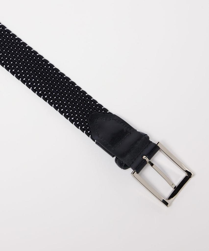 [Munsingwear] Ремень, Эластичная сетка, Растягивающийся крой, Сделано в Японии, Гольф, MG5FBL03M, Мужской, BK00 (черный) F