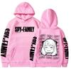 Смешной аниме Spy X Family Anya Forger Kawaii Графический принт с капюшоном для мужчин и женщин Эстетичные модные толстовки с капюшоном Толстовка Harajuku Пуловер