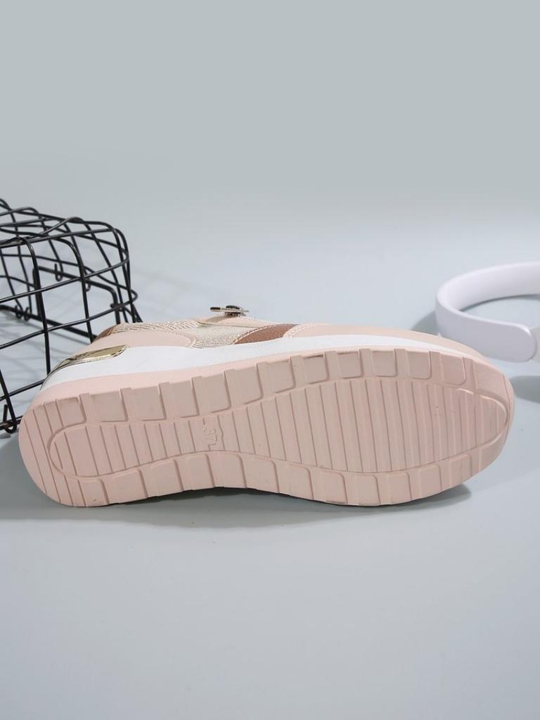 Fashion Large Size Wedge Sports Single Shoes Women 2025 Spring New European and American Fashion All Casual Single Shoes Comfortable