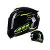 2023 Full Face Motorcycle Helmet ABS Unisex-Adult Off Road Moto Street Bike ATV Helmets 46 Glass DOT Approved