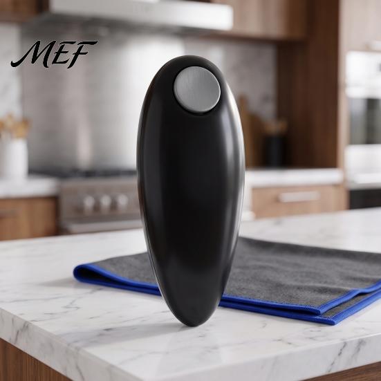 One Touch Jar Opener Electric Can Opener, Automatic One-Button Kitchen Tool for Cans Portable Bottle And Bottles, Compact Handy with Sharp Safe Cutter