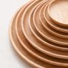 Wooden Dish Decor Tray Japanese Tableware Solid Wood Plate Fruit and Hotel Barbecue and Wooden Dining Plate Rubber Wooden Tray