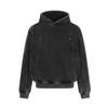 Men's autumn and winter fleece sweater, functional wind deconstruction design sense, American heavy washed hoodie
