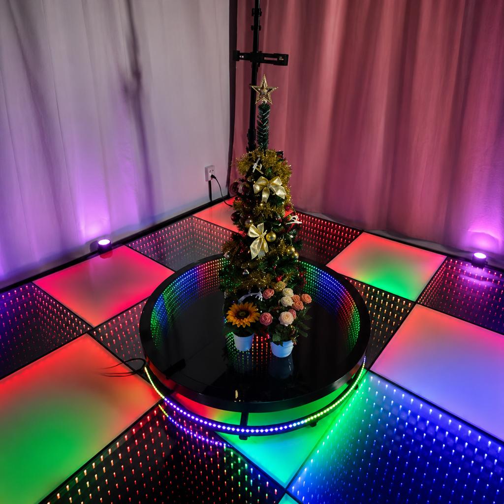 Germany warehouse Glass Platform Booth Led 360 Photo Booth Machine Video Photo Booth for Event Booth 360 for Party
