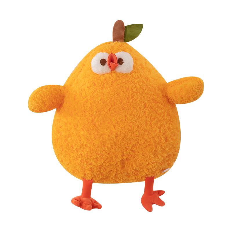 Orange Dumpling Plush: Cute Little Yellow Chicken Doll