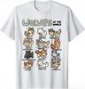 Chibi Wolves Animals of The World T-Shirt Global Wolf Collection Tee Fresh Tshirts Casual Cute Cool Tops Aesthetic Short Sleeve