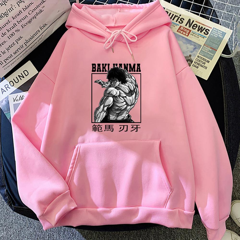 Япония аниме Grappler Baki Hanma Yujiro Dou Manga толстовка для мужчин и женщин свитшот с принтом пуловер с капюшоном и длинными рукавами мужская уличная одежда
