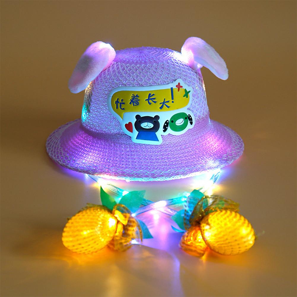 Cute Cartoon Dog Dance Ears Straw Hat