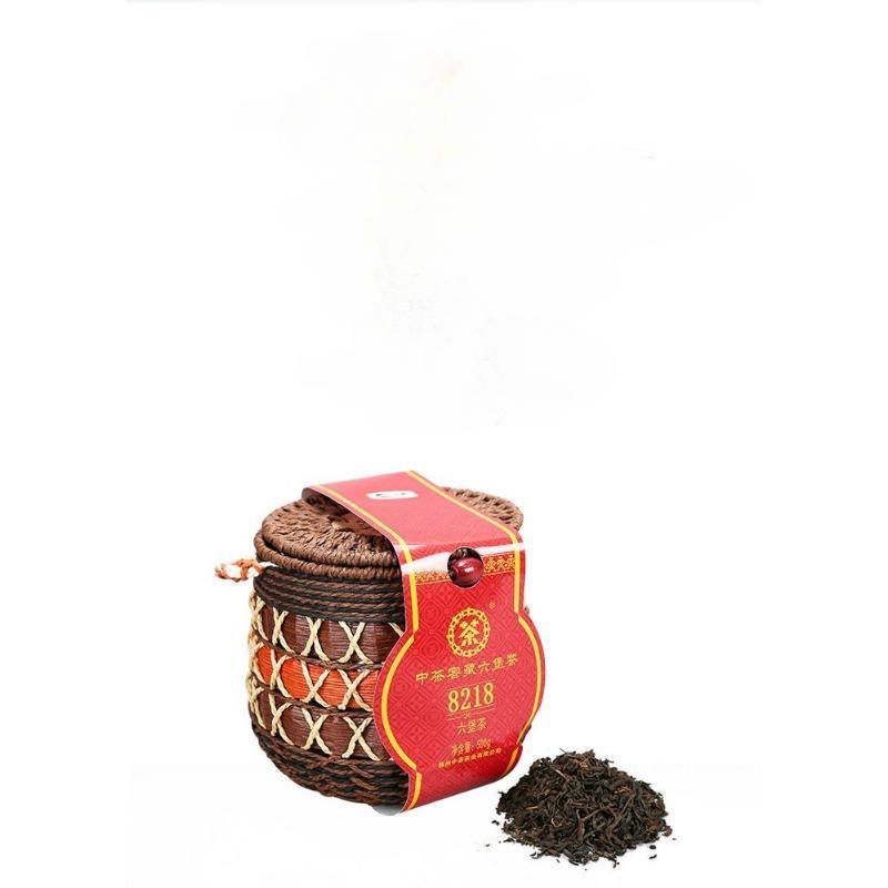 Китайский чай Liu Pao Tea 8218 Basket Wuzhou LiuBao Tea Черный темный чай 500г