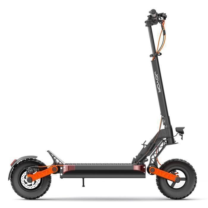 Scooter électrique JOYOR S8 -- Moteur 600 W - Batterie 48 V-26 Ah - Pneus 10 pouces Pliable - Noir