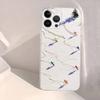 Skiing sports art oil painting style Phone Case For iPhone17,16,15,14,13,12,11 Plus,Pro Max,Soft Silicone Transparent Cover