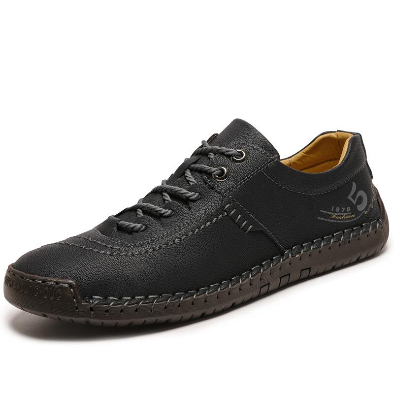 Мужская обувь большого размера спортивная летняя летняя дышащая мужская повседневная кожаная обувь большого размера ручной работы подошвы повседневная обувь
