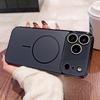 iPhone 17 Pro Max Гальванизированный Матовый Магнитный Чехол с Покрытием Всей Площади Линз