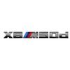 7.3cm for M logo new gray ABS letter sticker trunk badge For BMW X3 M40D 40I X4 M40D X5 M50D 50I X6 M50D 50I X7 M50D 50I DA9