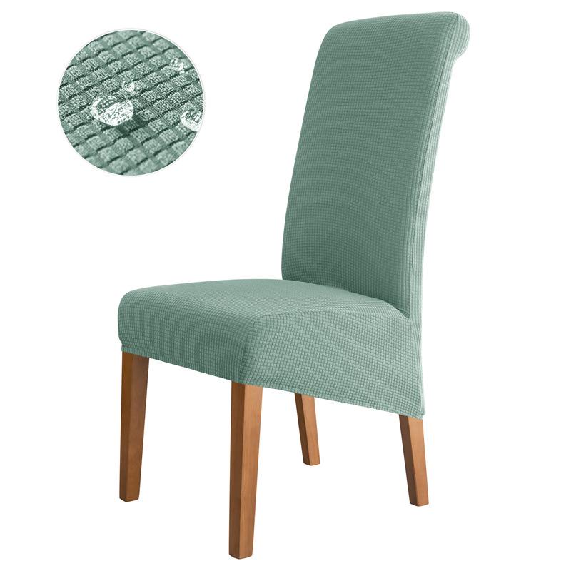 Водоотталкивающий чехол для стула с высокой спинкой и расклешенным сиденьем - Дизайн «Кукурузное зерно», Пылезащитный для дома и отеля.