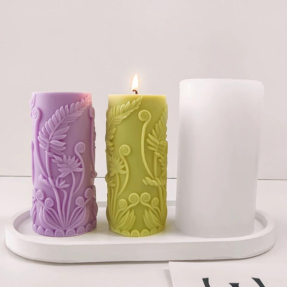 Tulip Sunflower Column Flower Candle Silicone Mold DIY Candle Making Tool