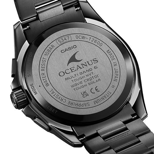Casio Мужские часы OCEANUS OCW-T2600JB-1AJF [OCEANUS Classic Line All BlackDLC] Круглые часы Черный титан