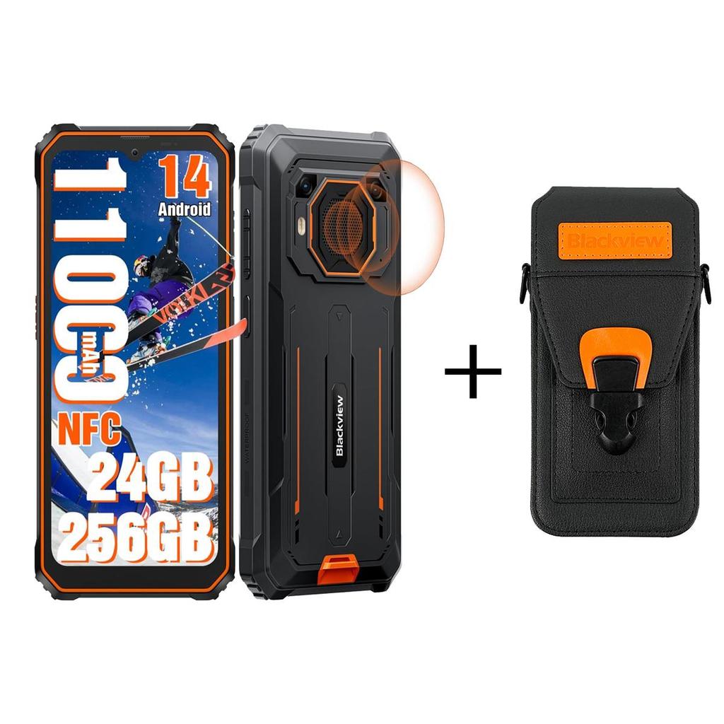 Blackview Смартфон BV6200 Plus 24 ГБ ОЗУ 256 ГБ ПЗУ Android 14 Защищенный телефон