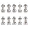 Hex Bolts, Nuts, Hex Head Screws, Flat & Lock Washer Kit, 304 Stainless Steel, Full Hex Bolt Thread, M6 X 20mm, 10-Pack