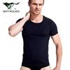 Septwolves Men's Pure Cotton Round Neck Breathable Short-Sleeve T-Shirt