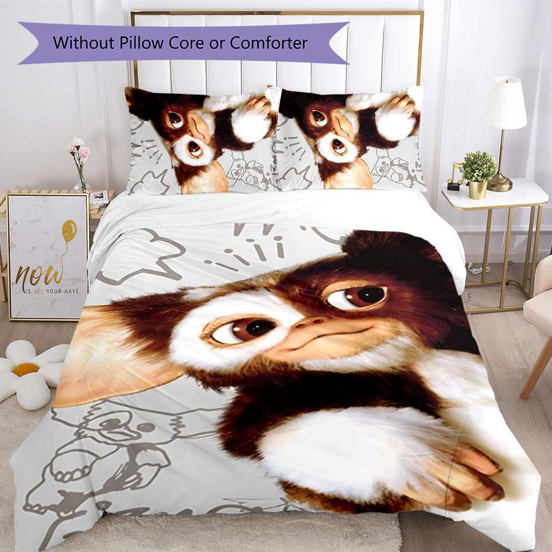Gremlins 3pcs Bedding Set Duvet Cover Closure Includes 1 Duvet Cover & 2 Pillowcases for All Seasons Bedroom Home Dorm Decor