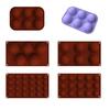 Multi-hole Silicone Mousse & Chocolate Mold - 6, 15, 24, 5-hole Semicircular & Hemispherical Cake Molds