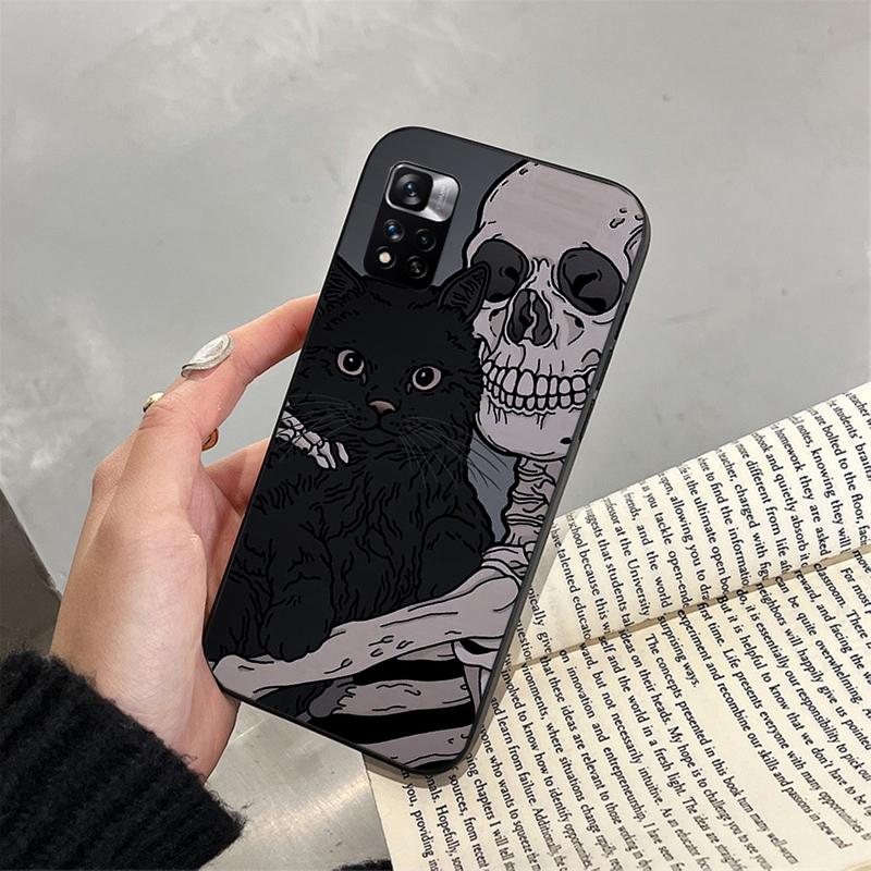 Чехол для телефона с рисунком скелета для Xiaomi Redmi note 14 Pro 14 13 12 11 10 Pro 14S 12S 11S Redmi 14C 13C 10