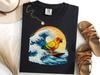 Sun Conure Surfing The Great Wave Off Kanagawa Shirt, Japanese Conure Surf Tee, Bird Lover Gift