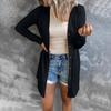 Autumn/Winter 2023 Women's Solid Color Long-Sleeve Button-Down Cardigan