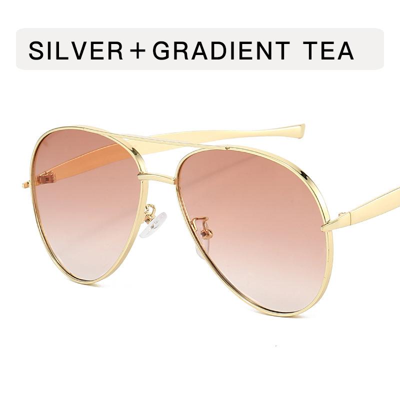 Pilot Shape Men's Designer Sunglasses Vintage Style UV400 Protection Sun Glasses for Men High Quality Female Sunglass