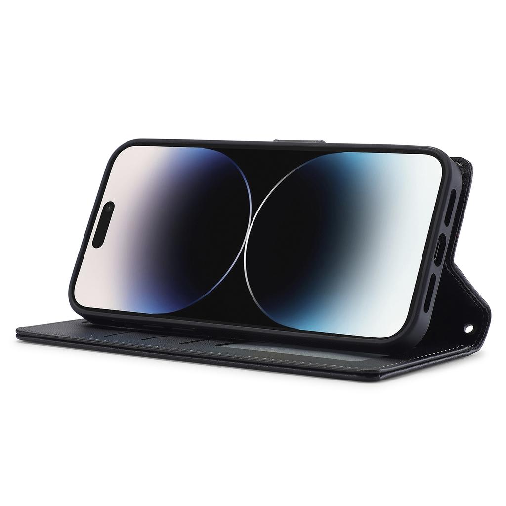 Серия LC.IMEEKE L2 для iPhone 15 Pro Max Чехол Кожаный кошелек Съемная магнитная накладка для телефона