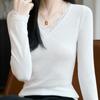NaVaVa Women LoVely Lace V Neck Long sleeVe Knit Top Nk3199