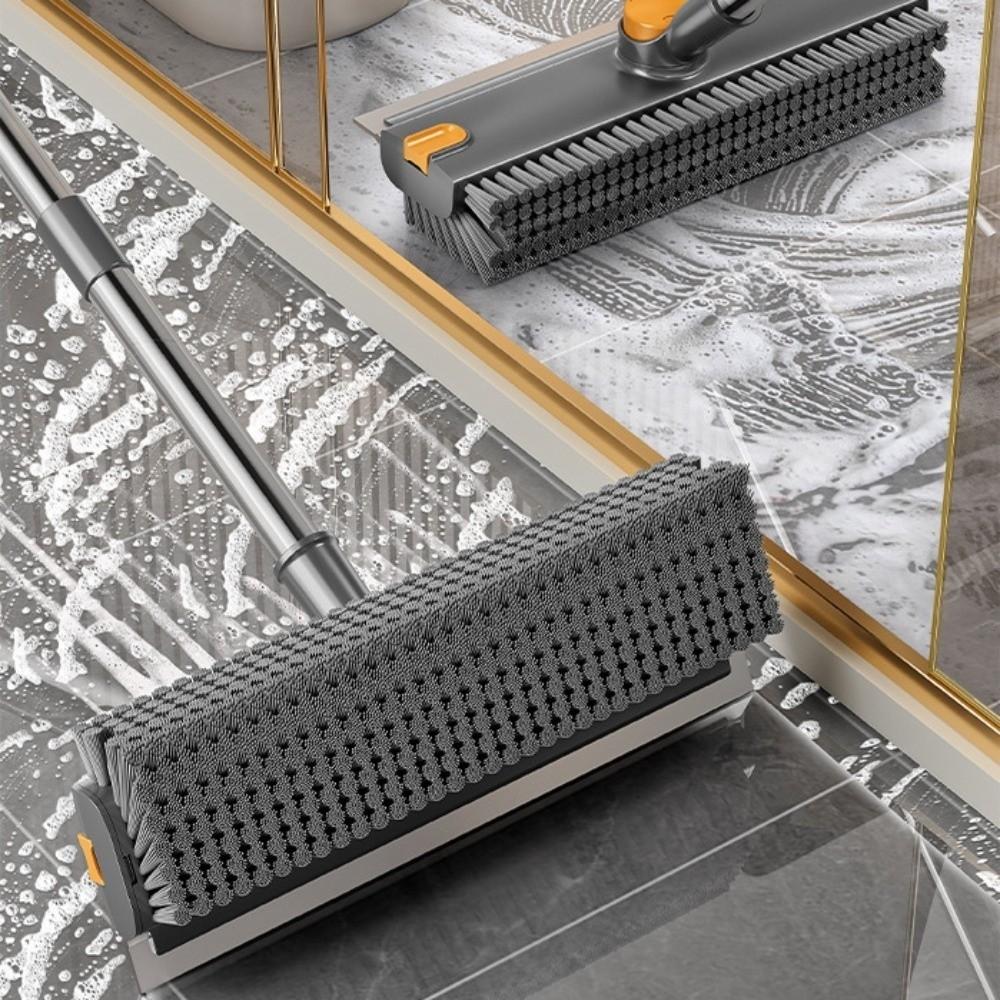 Silicone Scraper Strip Floor Cleaning Brush Stainless Steel Seam Brush  Bathroom Cleaning