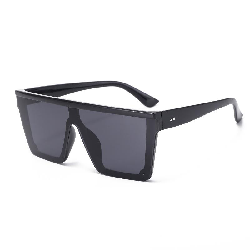 European And American Style Large Frame Integrated Sunglasses Ins Street Shooting Sunscreen Sunglasses For Men And Women 1914